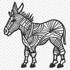 Creative Standing Donkey Vector Image