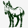 Free Standing Donkey Digital Art - PNG