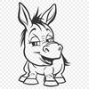 Free Unique Donkey Digital Drawing