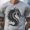 Artistic Dragon Drawing - Free DXF Download