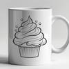 Free Unique Cupcake Design PDF - Commercial Use