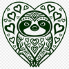 Unique Sloth SVG