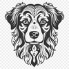 Ornate Australian Shepherd SVG - For Vinyl Project