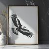 Flying Eagle Stencil