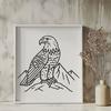 Creative Perched Bird Vector Craft File