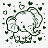 Elephant Illustration In PNG & SVG - Free Digital Download