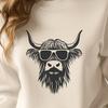 Unique Highland Cow In DXF - For Free Download, Commercial Use