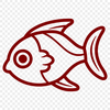 Unique Fish Template - Free SVG