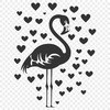 Flamingo In DXF Format - Free Commercial Use License