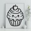 Creative Cupcake In PDF & PNG