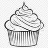 Artistic Cupcake Vector Art