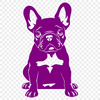 Unique Sitting French Bulldog SVG