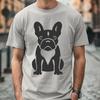 Stunning Sitting French Bulldog DXF