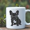 Stunning Sitting French Bulldog Printable Image