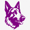 German Shepherd Stencil In PDF File Format For Free Download