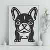 Creative French Bulldog - Laser Cutter DXF