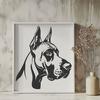 Creative Great Dane Vector Art - Free PNG