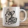 Cute Welsh Corgi In DXF Format