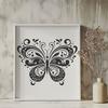 Ornate Butterfly - Laser PNG