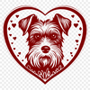 Beautiful Miniature Schnauzer Vector Image