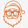 Santa Claus Wearing Glasses