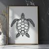 Stunning Sea Turtle In SVG - For Free Download, Commercial Use