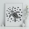 Unique Sea Turtle - Vinyl PNG