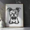 Sitting Dog Printable Artwork - SVG Free Download