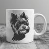 Stunning Yorkshire Terrier - For Sublimation Project