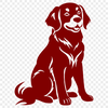 Artistic Golden Retriever Vector Craft File