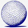 Creative Golf Vector Drawing