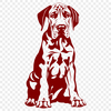 Unique Sitting Dog - DXF Digital File