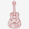 Unique Guitar Digital Artwork