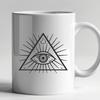 Eye Of Providence In SVG, PNG, PDF And DXF Formats