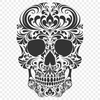 Beautiful Skull In DXF - Free Download