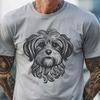 Beautiful Dog - Laser Engraver DXF Free Download