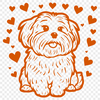 Free Sitting Havanese Vector Craft File