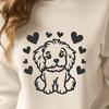 Stunning Sitting Havanese Vector Art