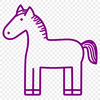 Free Unique Horse Vector Drawing DXF - Commercial Use