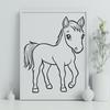 Free Unique Horse Vector Drawing PNG - Commercial Use