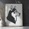 Stunning Husky - Laser Cutter SVG