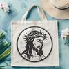 Creative Jesus In DXF - Free Download