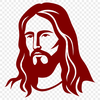 Beautiful Jesus PNG - For Laser Cutter Project