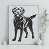 Standing Labrador Retriever SVG - Vector Art For Commercial Use