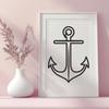 Anchor Vector Drawing In PDF File Format For Free Download