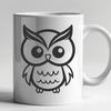 Artistic Owl In SVG & PNG