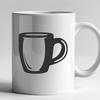 Mug Printable Image In SVG, PNG, PDF And DXF File Formats