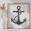 Anchor Vector Craft File In SVG, PNG, PDF And DXF File Formats