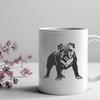 Standing Bulldog Digital Drawing - PNG Free Download