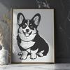 Free Sitting Dog Vector Art - DXF